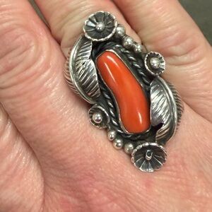 Vintage Native Coral Ring
